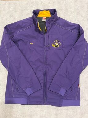 Nike Purple ECU Soft Shell Jacket with Yellow Pirate Logo